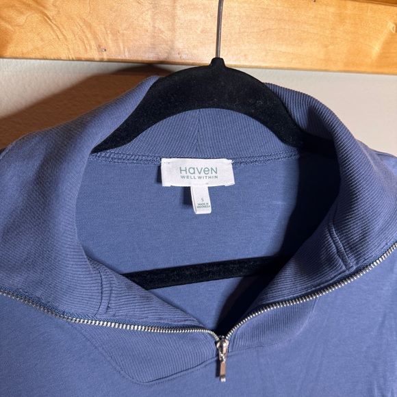 Haven Well Within Blue Quarter-Zip Pullover - Picture 2 of 4